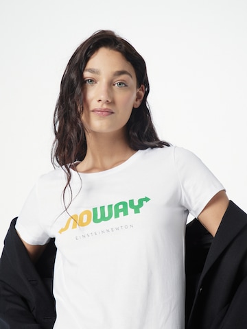 EINSTEIN & NEWTON - Camiseta 'No Way' en blanco