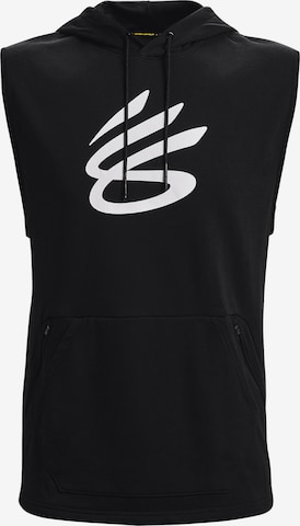 UNDER ARMOUR Funktionsshirt in Schwarz: Vorderseite