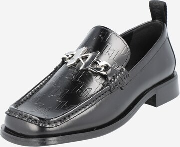 Slipper di Karl Lagerfeld in nero: frontale