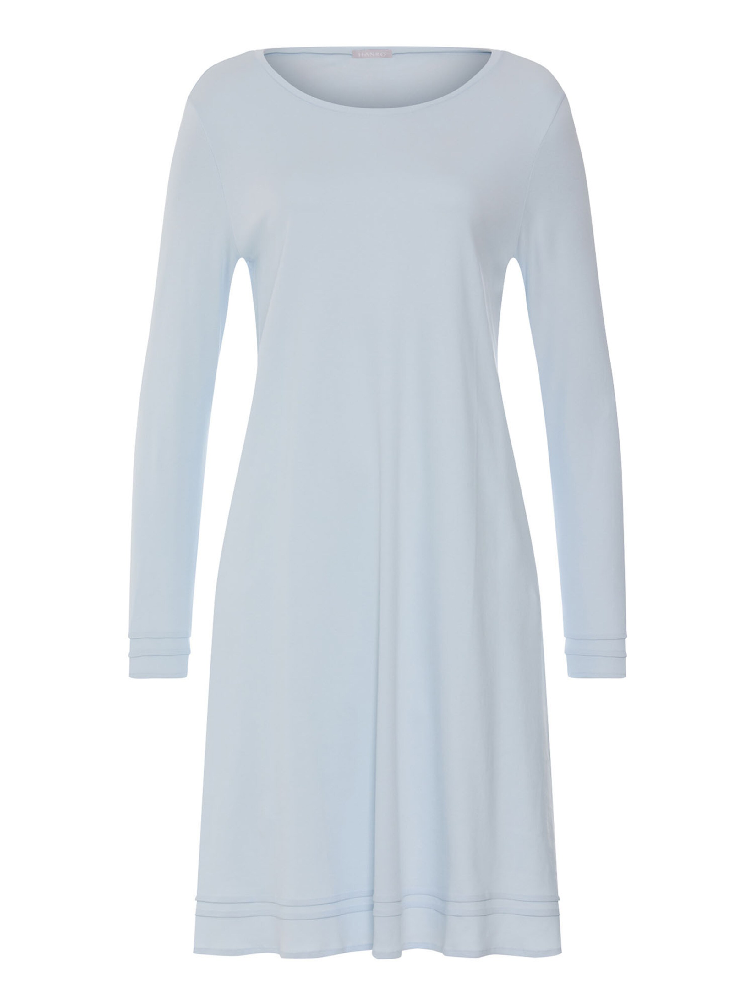 Hanro Nachthemd ' Pilar ' in Blauw: voorkant