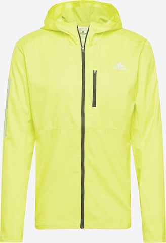 ADIDAS SPORTSWEAR Athletic Jacket 'Own the Run' in Yellow: front