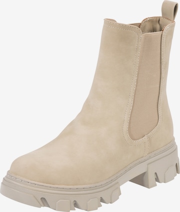 Palado Chelsea boots 'Palado Caprera' in Beige: voorkant
