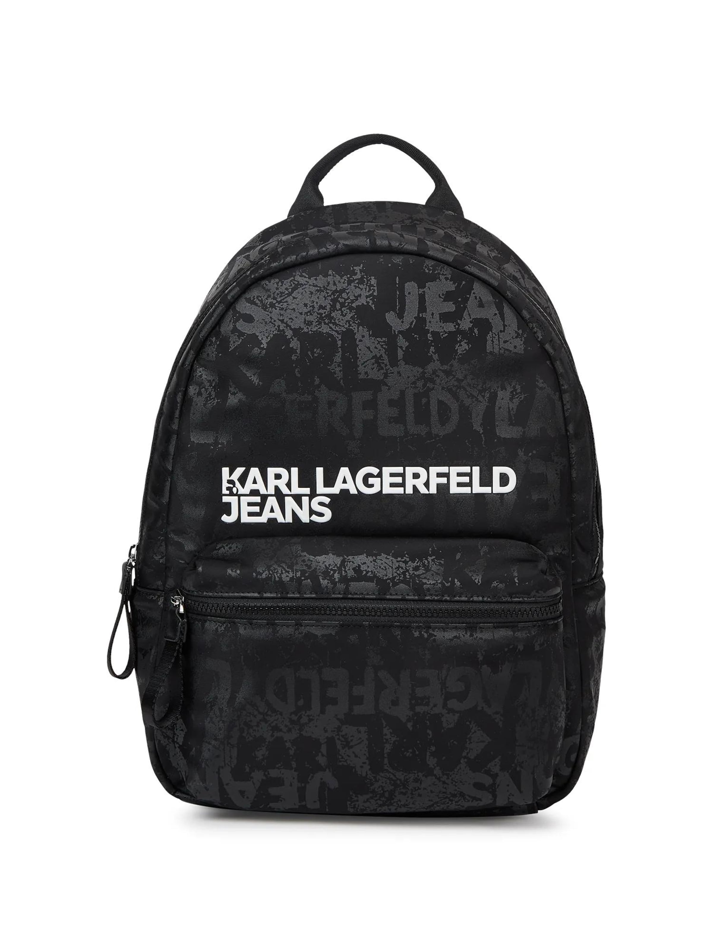 KARL LAGERFELD JEANS - Mochila en negro: frente