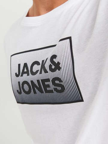 balta JACK & JONES Marškinėliai 'STEEL'