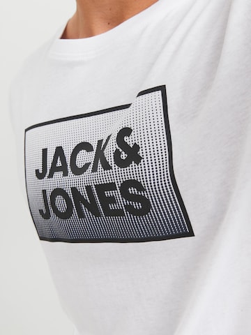 Tricou 'STEEL' de la JACK & JONES pe alb