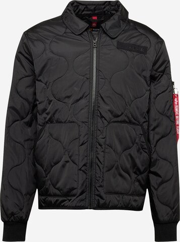 ALPHA INDUSTRIES Overgangsjakke i sort: forside