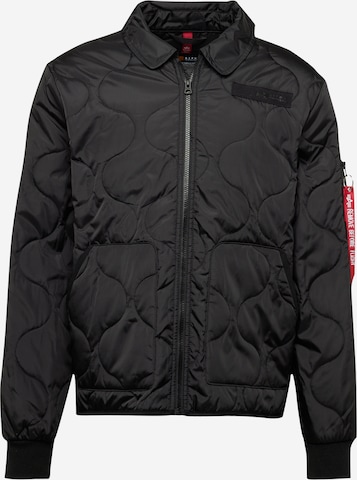 ALPHA INDUSTRIESPrijelazna jakna - crna boja: prednji dio