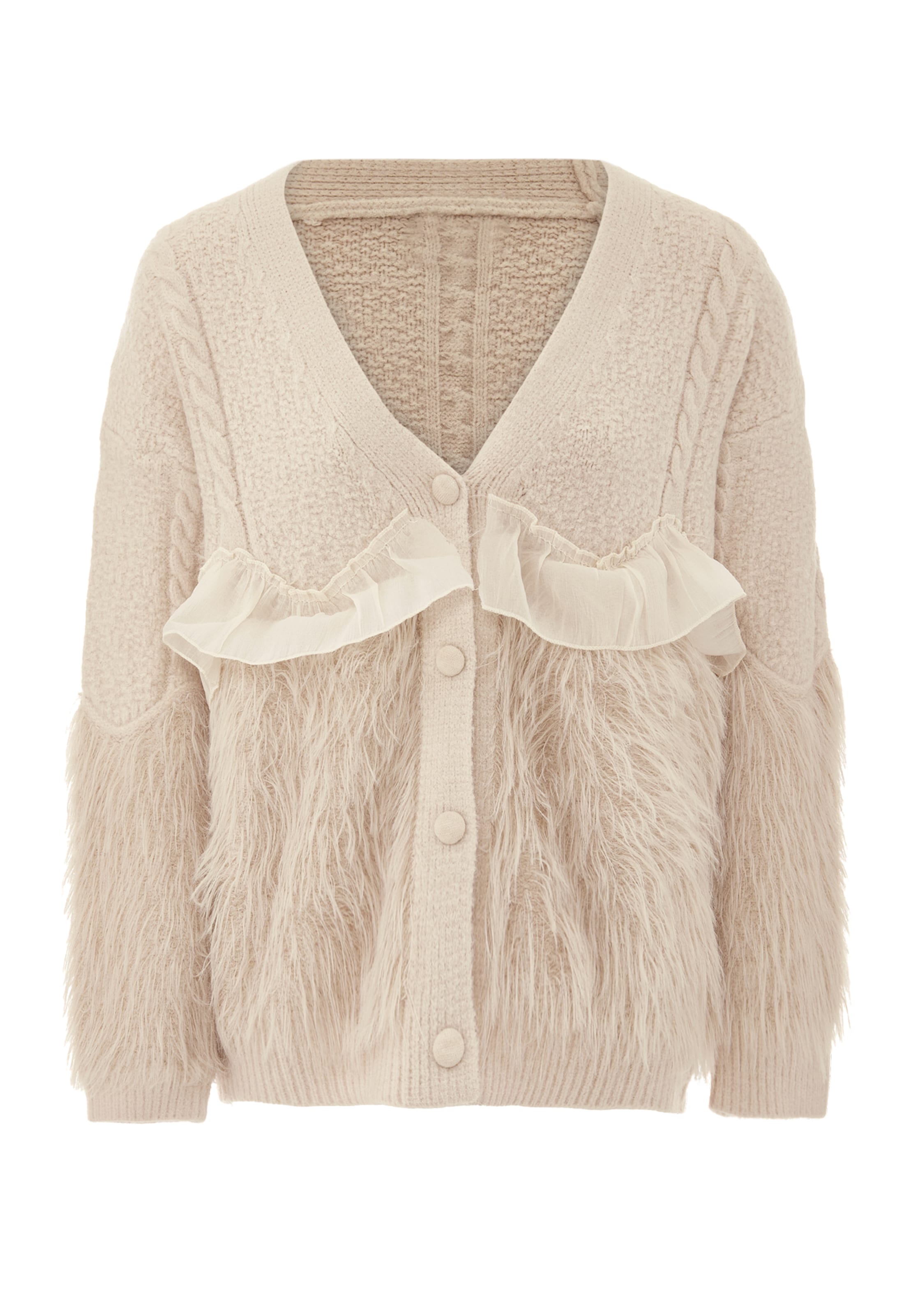 caspio Knit cardigan in Beige: front