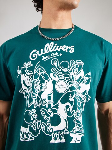 Cleptomanicx T-Shirt 'Gullivers' in Grün