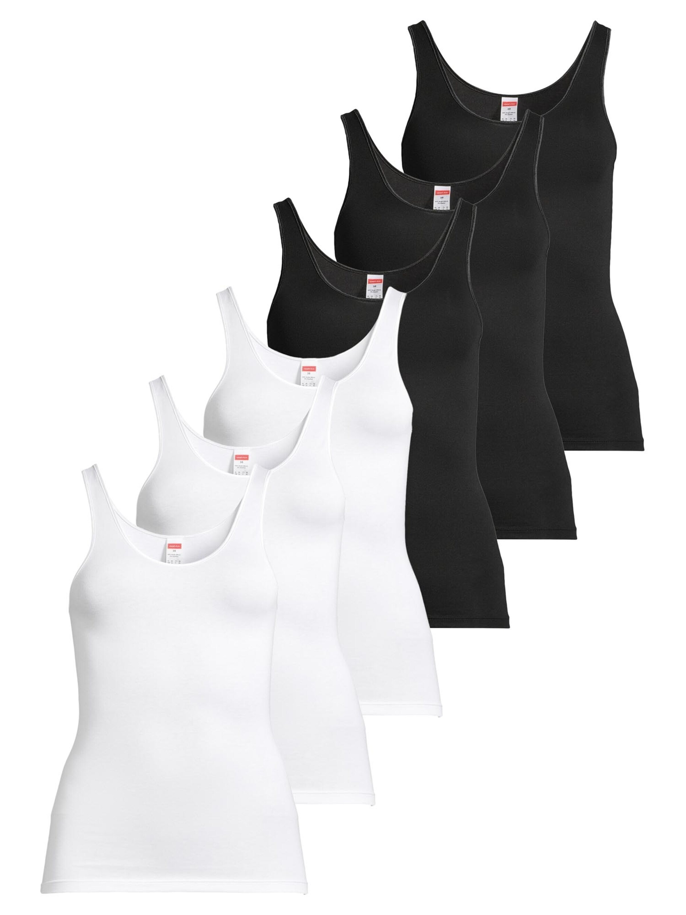 CON-TA Undershirt 'Modal' in Black: front