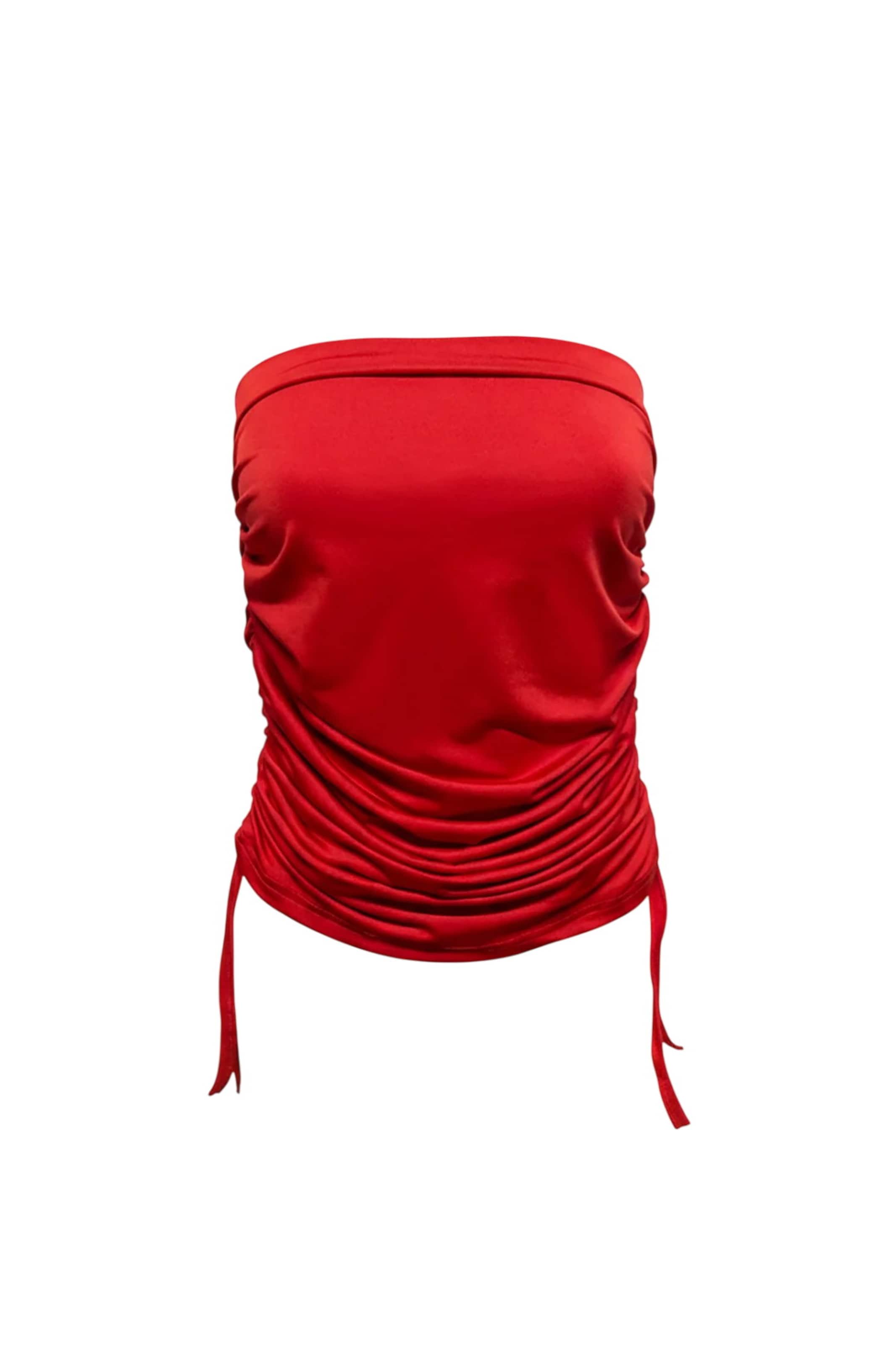 Alexa Dash Top in Rood: voorkant