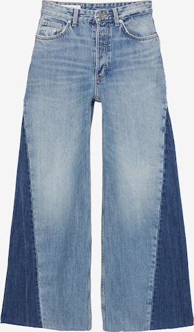 Pull&Bear Wide Leg Farkut värissä sininen: etupuoli