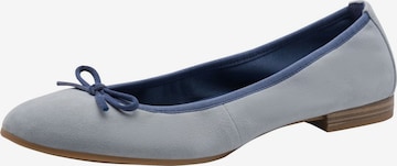 Tamaris Ballet Flats in Blue: front