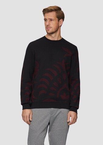 s.Oliver BLACK LABEL Pullover in Schwarz: Vorderseite