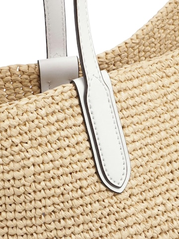 Michael Kors Strandtasche 'Eliza Extra-Large Empire Logo Straw Tote Bag'‌‌‌‌‌‌‌ in Beige