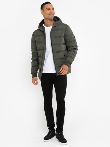 Threadbare Winter Jacket 'Beechwood' in Grey