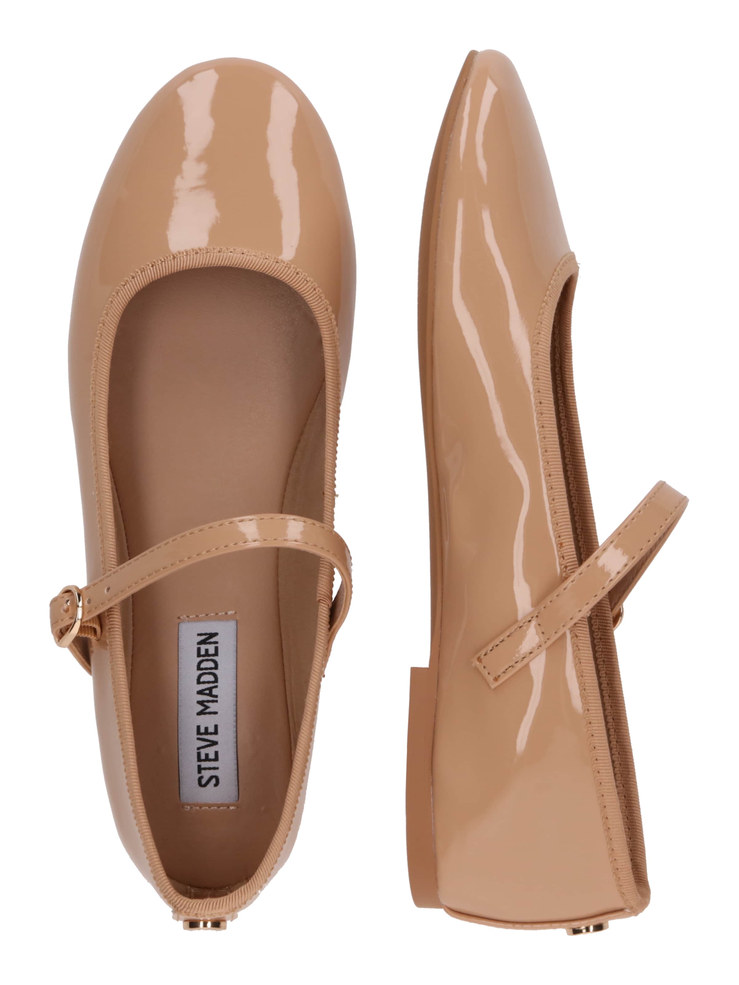 STEVE MADDEN Балетки с ремешком 'Vinetta' в Бежевый: сбоку