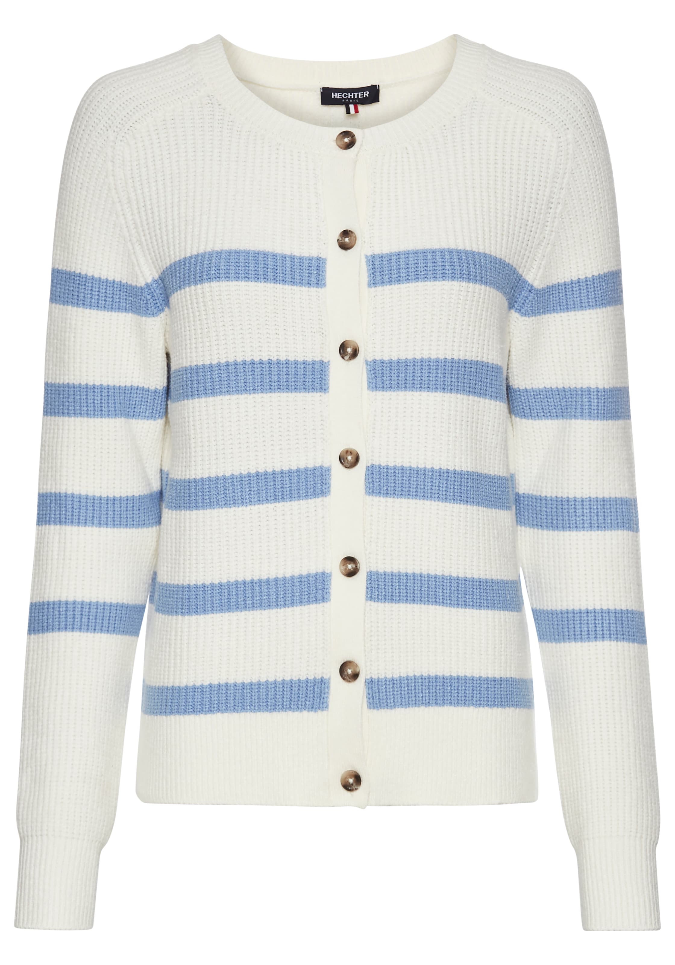 HECHTER PARIS Strickjacke 'Fashion' in Weiß: Vorderseite