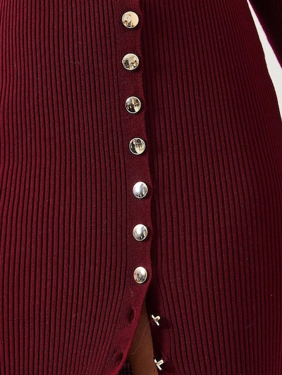 Bianco Lucci Vestido de malha em carmesim, Vista do artigo