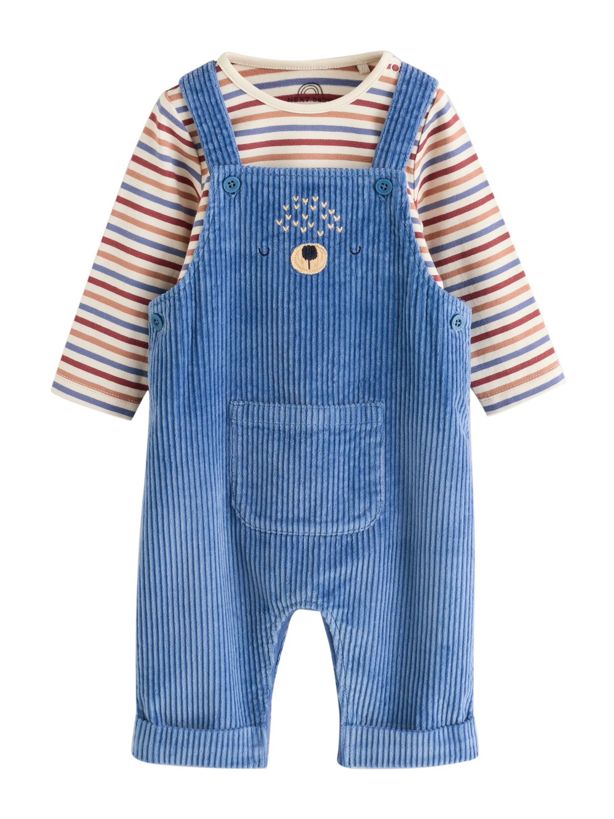 Next Dungarees in Beige: front