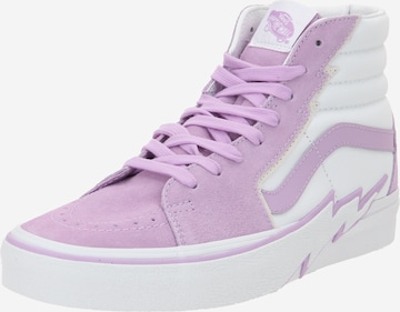 Baskets hautes VANS en violet : devant