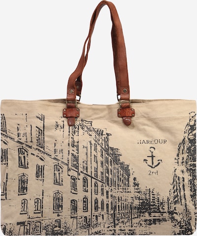 Harbour 2nd "Shopper" tipa soma 'Goldbek', krāsa - karameļkrāsas / pelēcīgs / melns, Preces skats