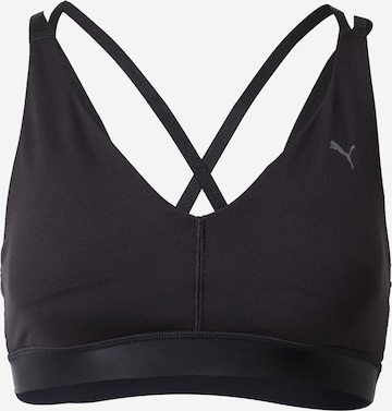 PUMA - Bustier Sujetador deportivo 'Elite' en negro: frente