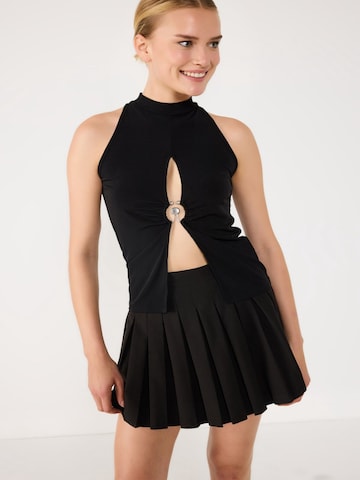 No Matter What Top – černá: přední strana