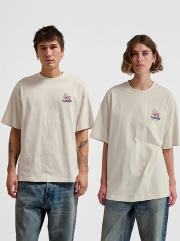 T-Shirt 'Headball' Hummel en blanc : devant