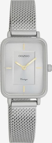 OOZOO Uhr in Silber: Vorderseite