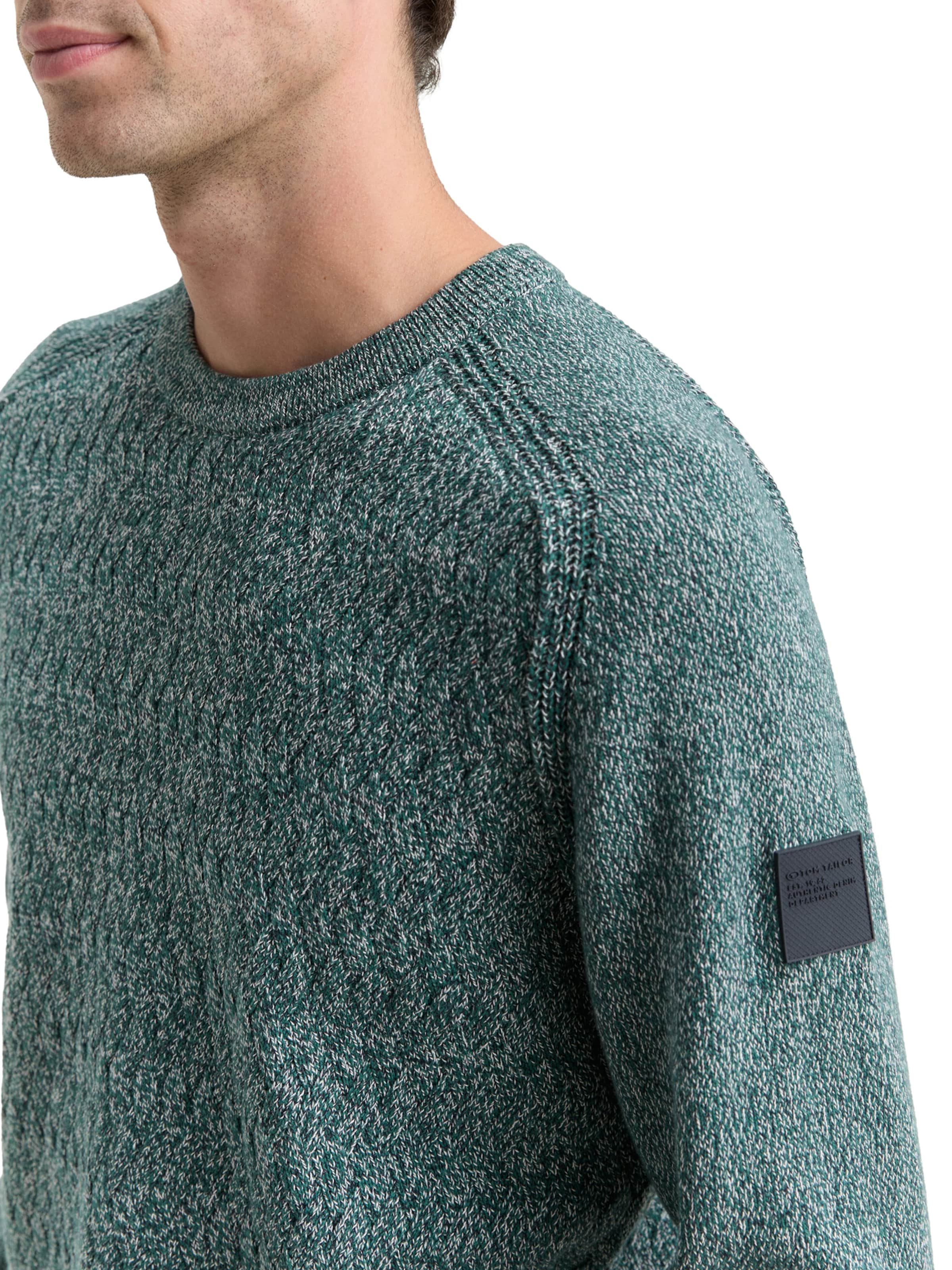 TOM TAILOR Sweater in Green