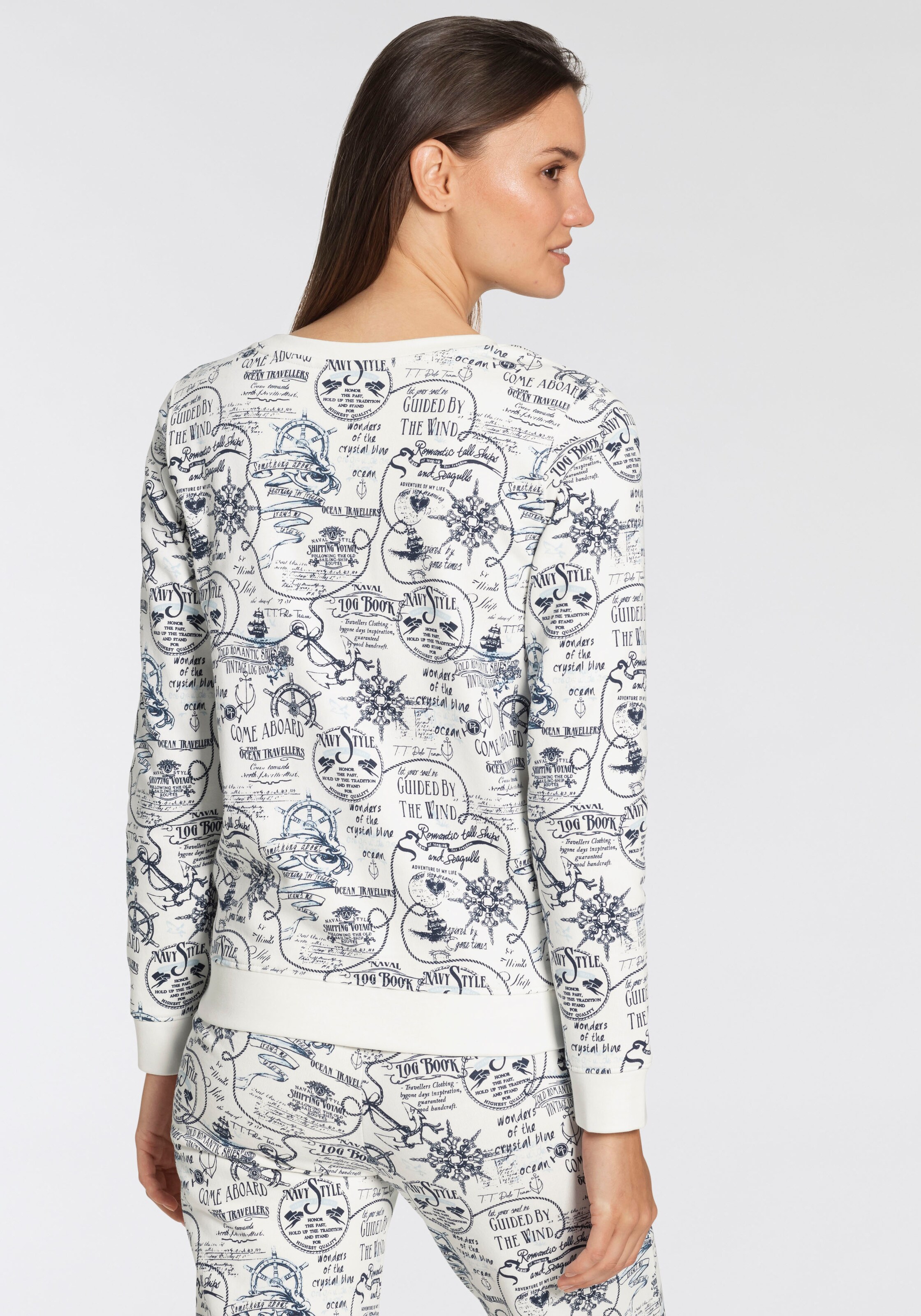 Frauen Große Größen Tom Tailor Polo Team Sweatshirt in Weiß - PX30877 Frauen Große Größen Tom Tailor Polo Team Sweatshirt in Weiß - PX30877