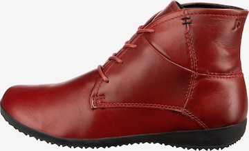 JOSEF SEIBEL Lace-Up Ankle Boots 'Naly 09' in Red