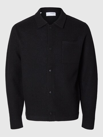 SELECTED Gebreid vest in Zwart