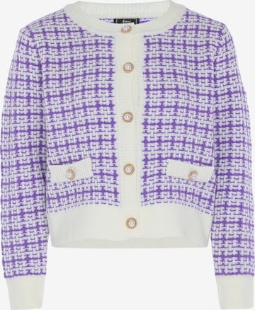 faina Knit cardigan in Purple: front