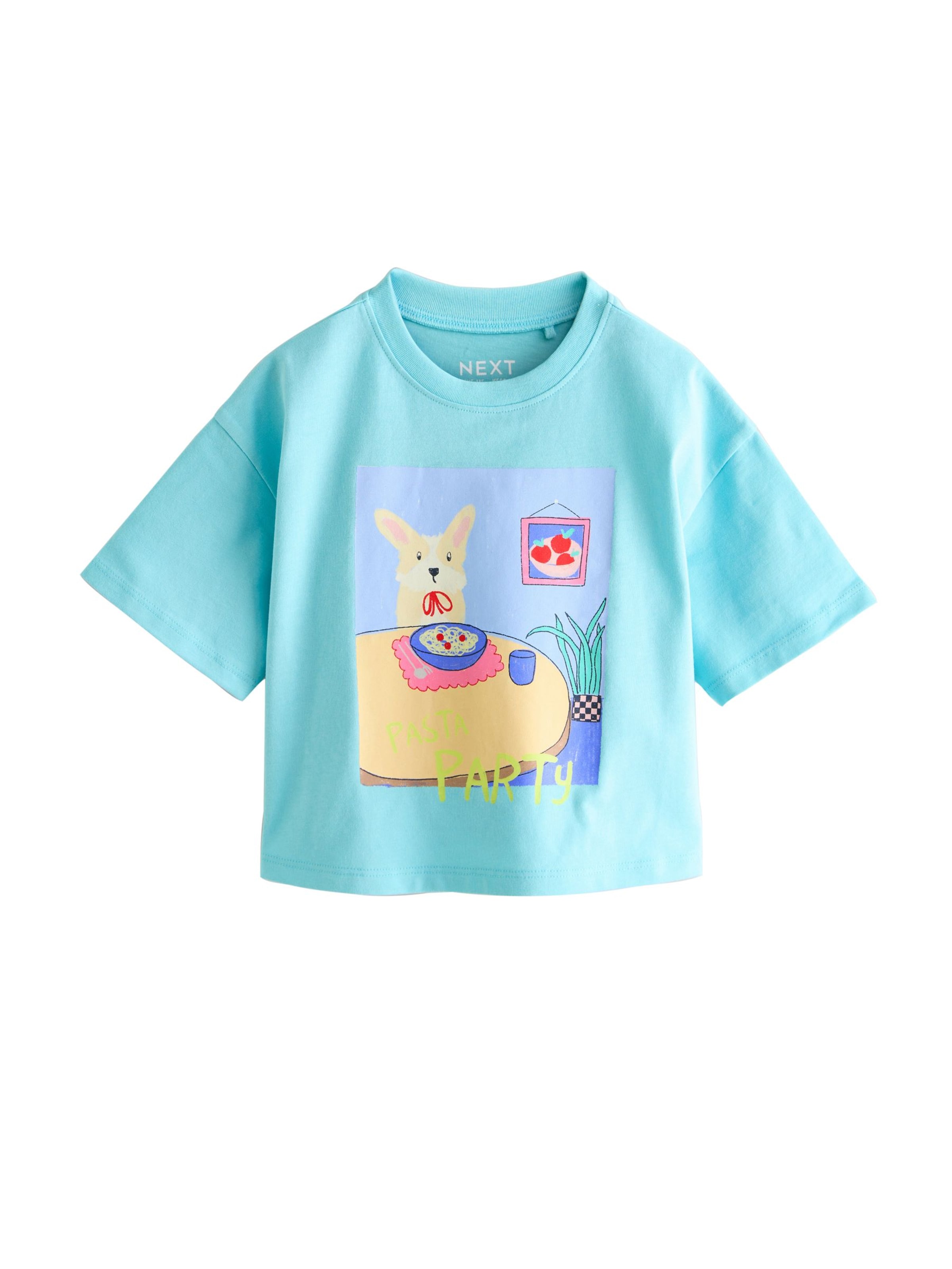 Next - Camiseta en azul: frente