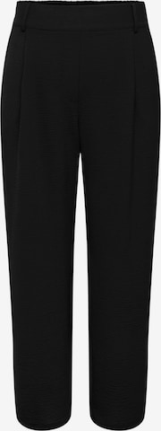 ONLY CarmakomaWide Leg/ Široke nogavice Hlače s naborima 'CARMETTA' - crna boja: prednji dio