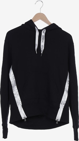 HUGO Sweatshirt & Zip-Up Hoodie in XS in Black: front