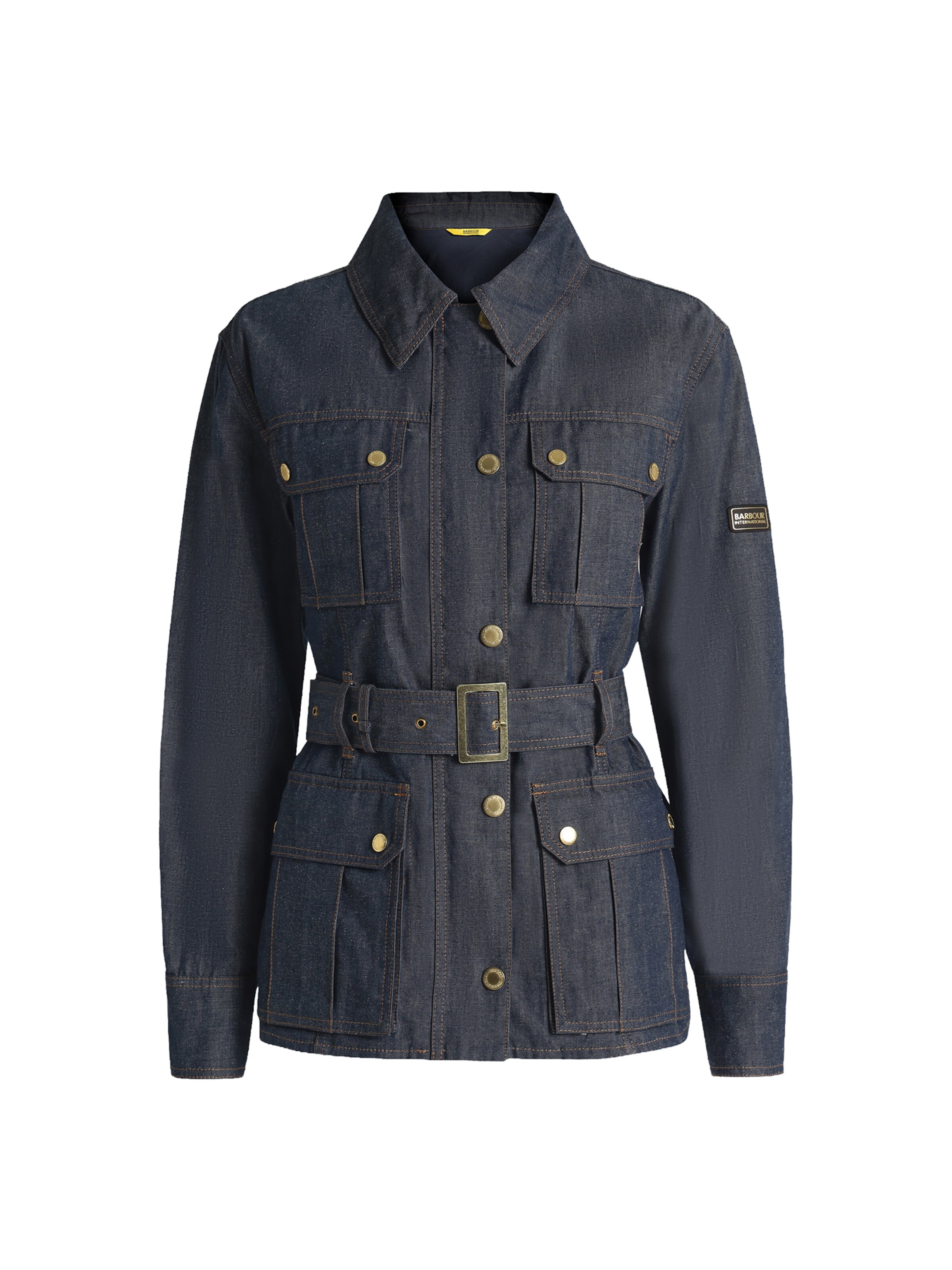 Barbour International Veste mi-saison en S en bleu foncé, Vue avec produit
