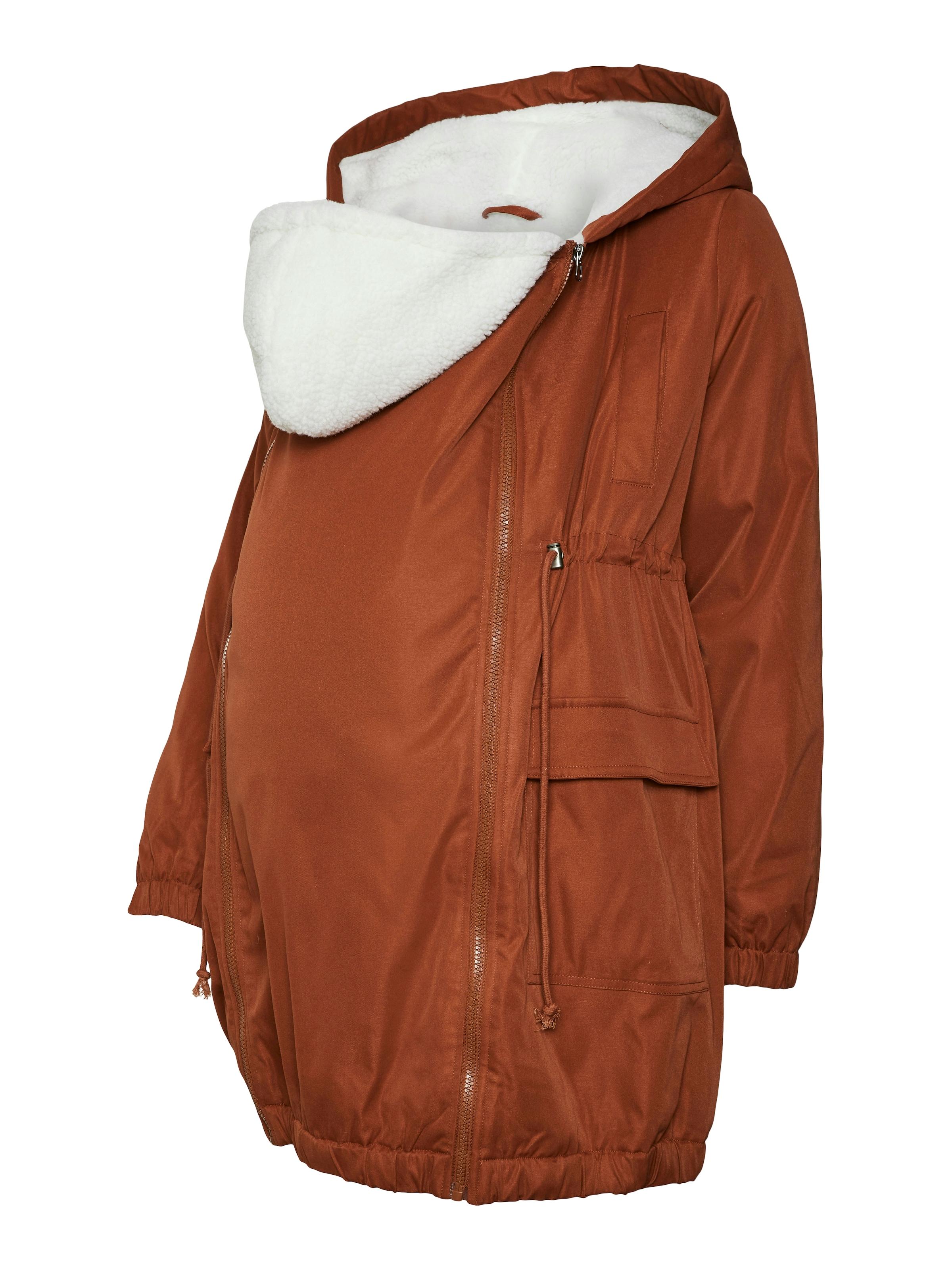 MAMALICIOUS Kevad-sügisparka, värv pruun: eest vaates