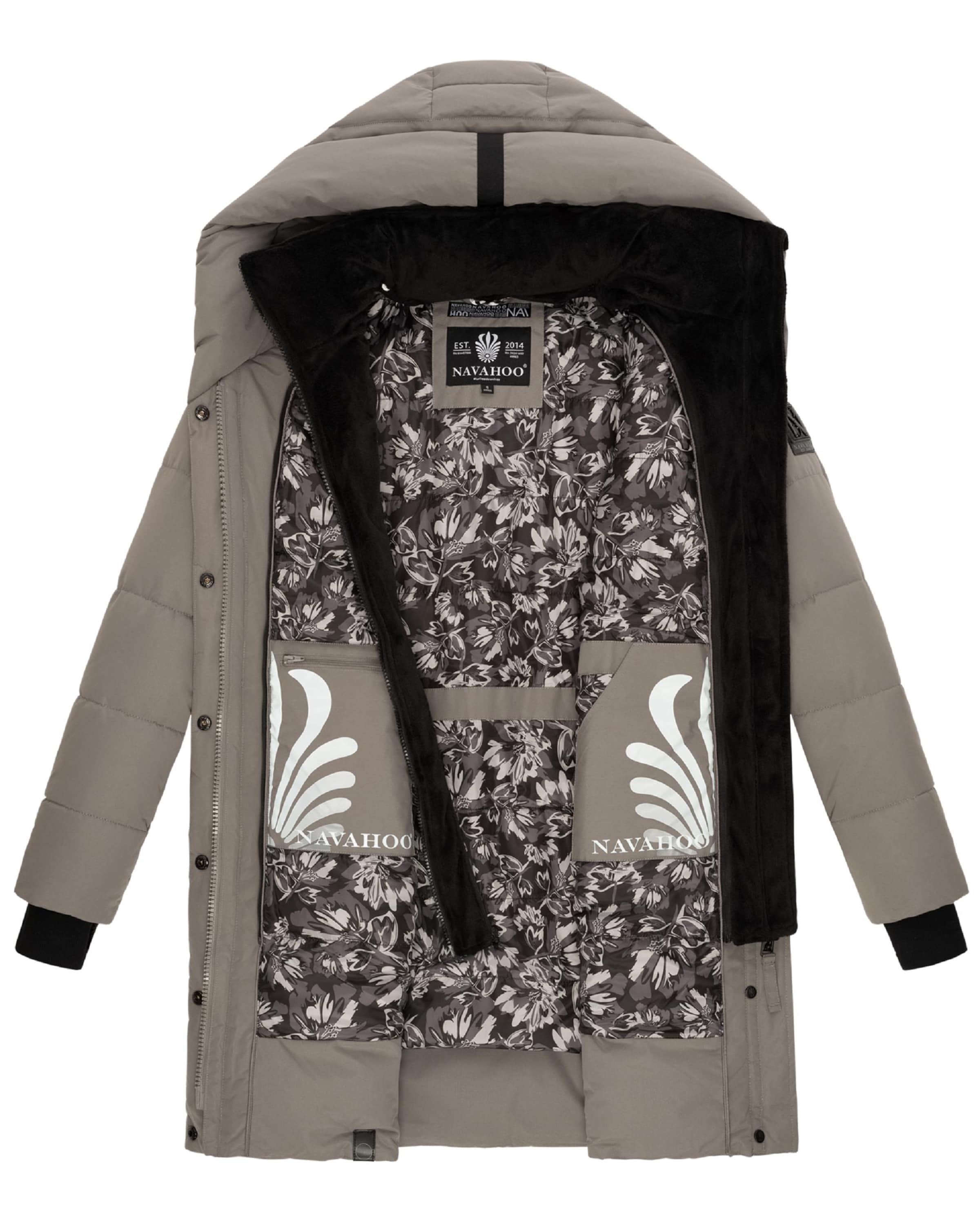 NAVAHOO Zimný kabát 'Knutschilein' - Sivá