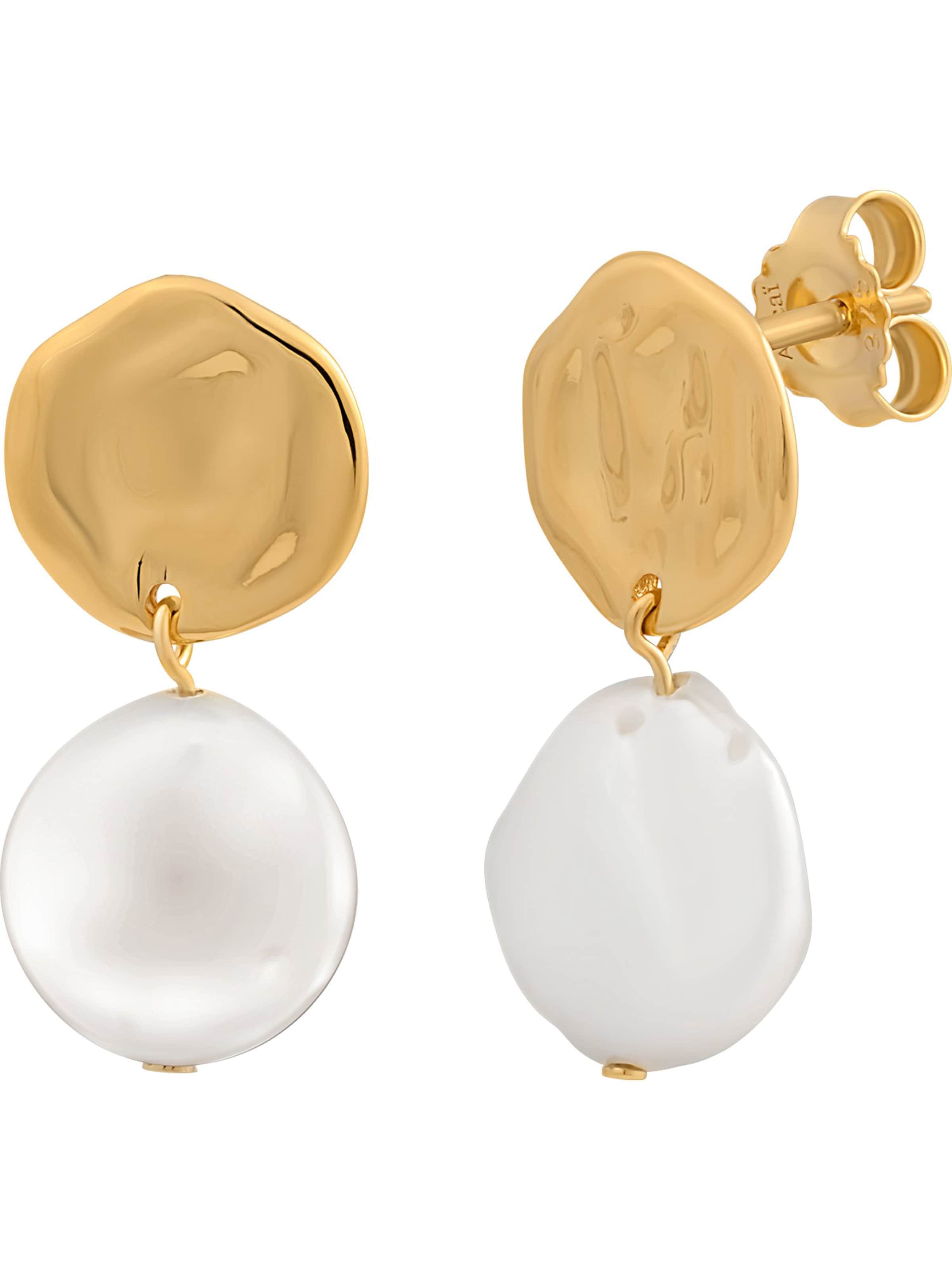 caï Ohrringe in Gold: Vorderseite