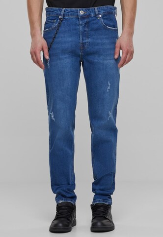 2Y Premium Regular Jeans in Blau: Vorderseite