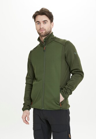 Whistler Athletic Fleece Jacket 'Fred' in Green: front