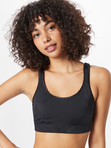 Casall Bralette Sports Bra in Black: front