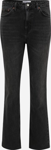 Topshop Tall Regular Jeans in Zwart: voorkant