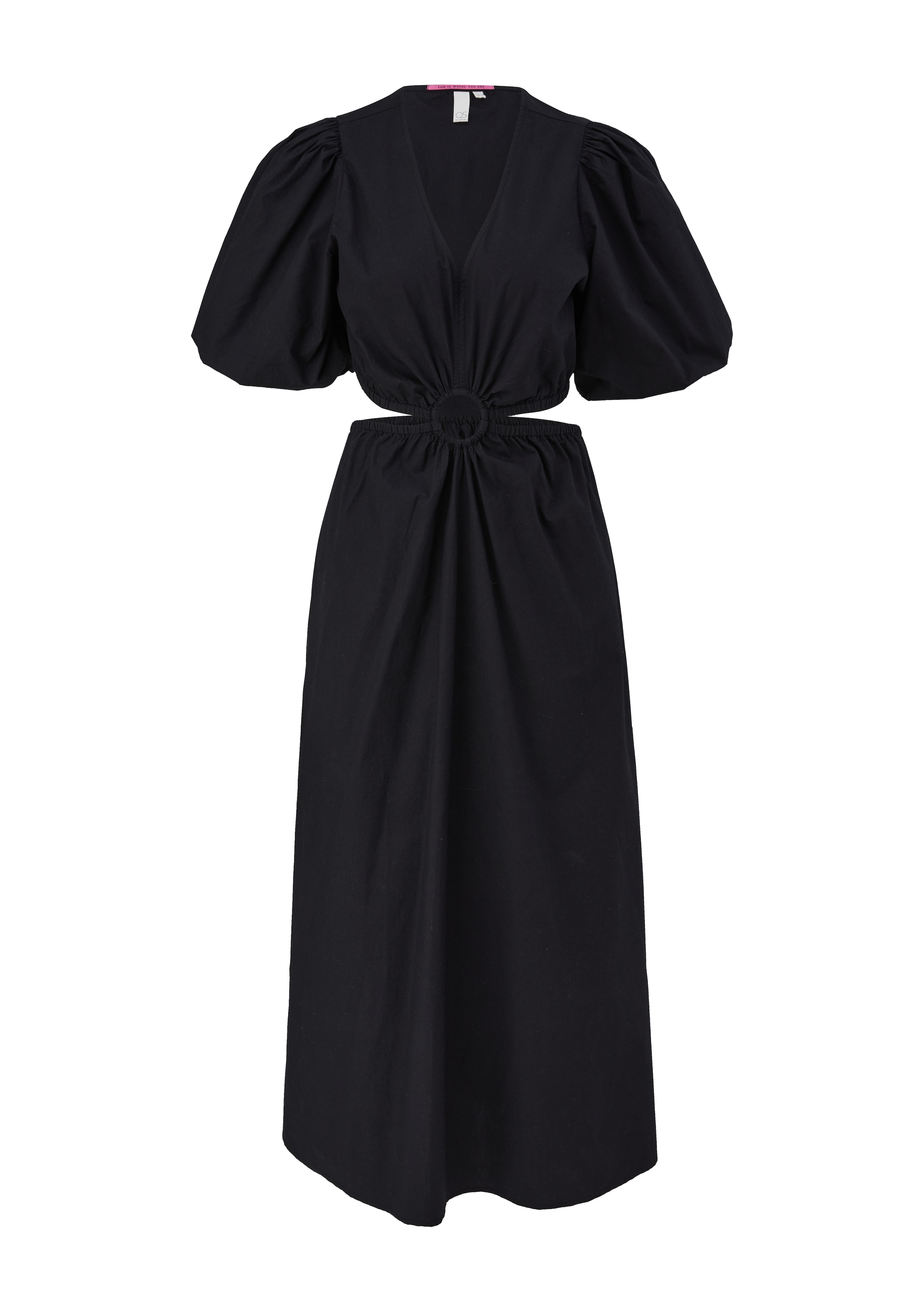 QS Kleid in Schwarz: Vorderseite