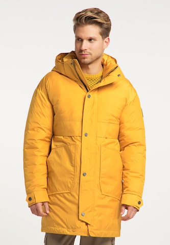 MO - Parca de invierno en amarillo: frente