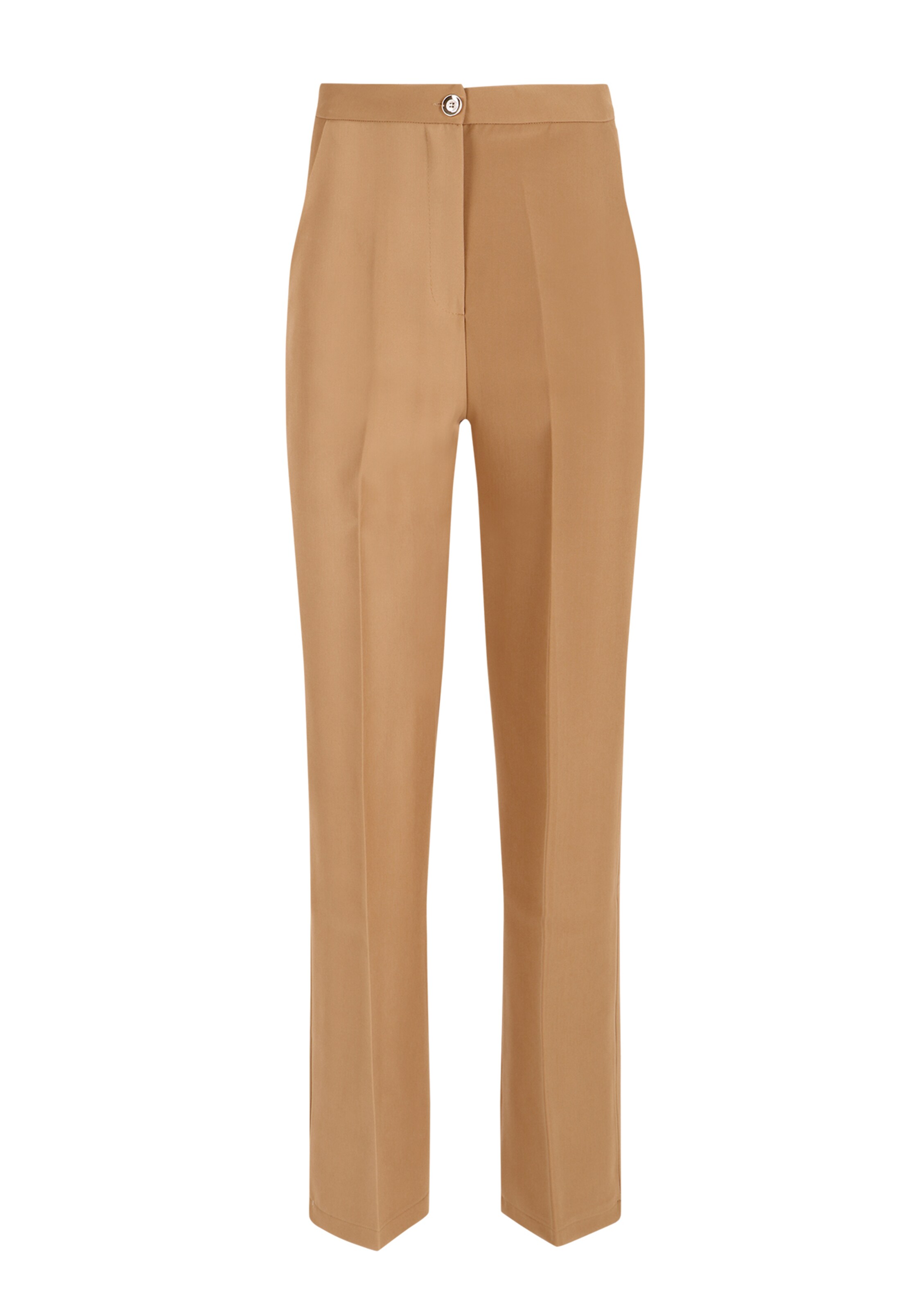 Regular Pantalon à plis LolaLiza en beige : devant