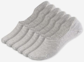 QOLONIA Socks 'Füßlinge' in Grey: front
